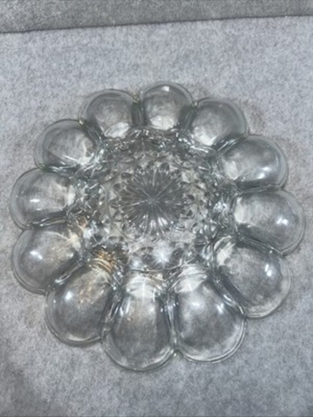 Vintage / Retro Anchor Hocking Deviled Egg Plate / Platter - Picture 3 of 3